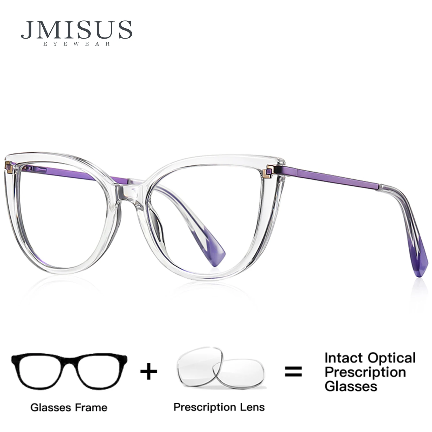 

JMISUS Photochromic Reading Glasses Women Butterfly Cat Eye Anti Blue Light for Computer Driving Daily Wear