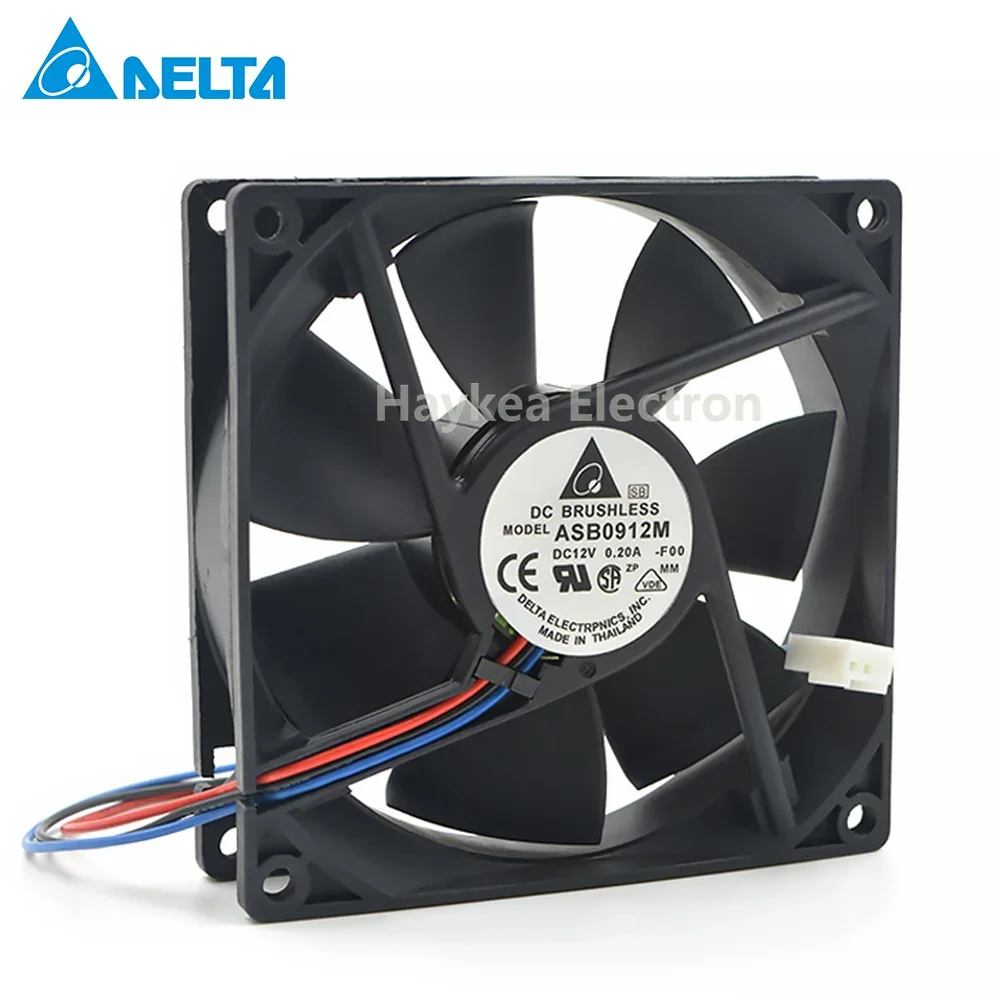 Ventilateur de refroidissement pour delta ASB0912M 9025, 12V, 0,20 A, ultra silencieux, alimentation électrique