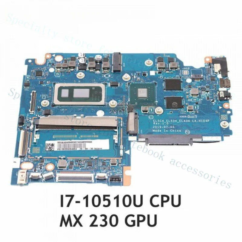 

A+ LA-H104P For Lenovo IdeaPad S340-14IML/15IML Motherboard I7-10510U CPU MX230 GPU