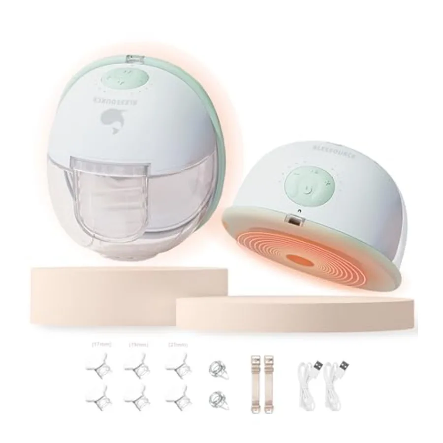 

Security Heated Wearable Breast Pump Hands Free Pump Breast with Innovative HeatFlow Tech 3 Modes and 9 Suction Levels Hospital