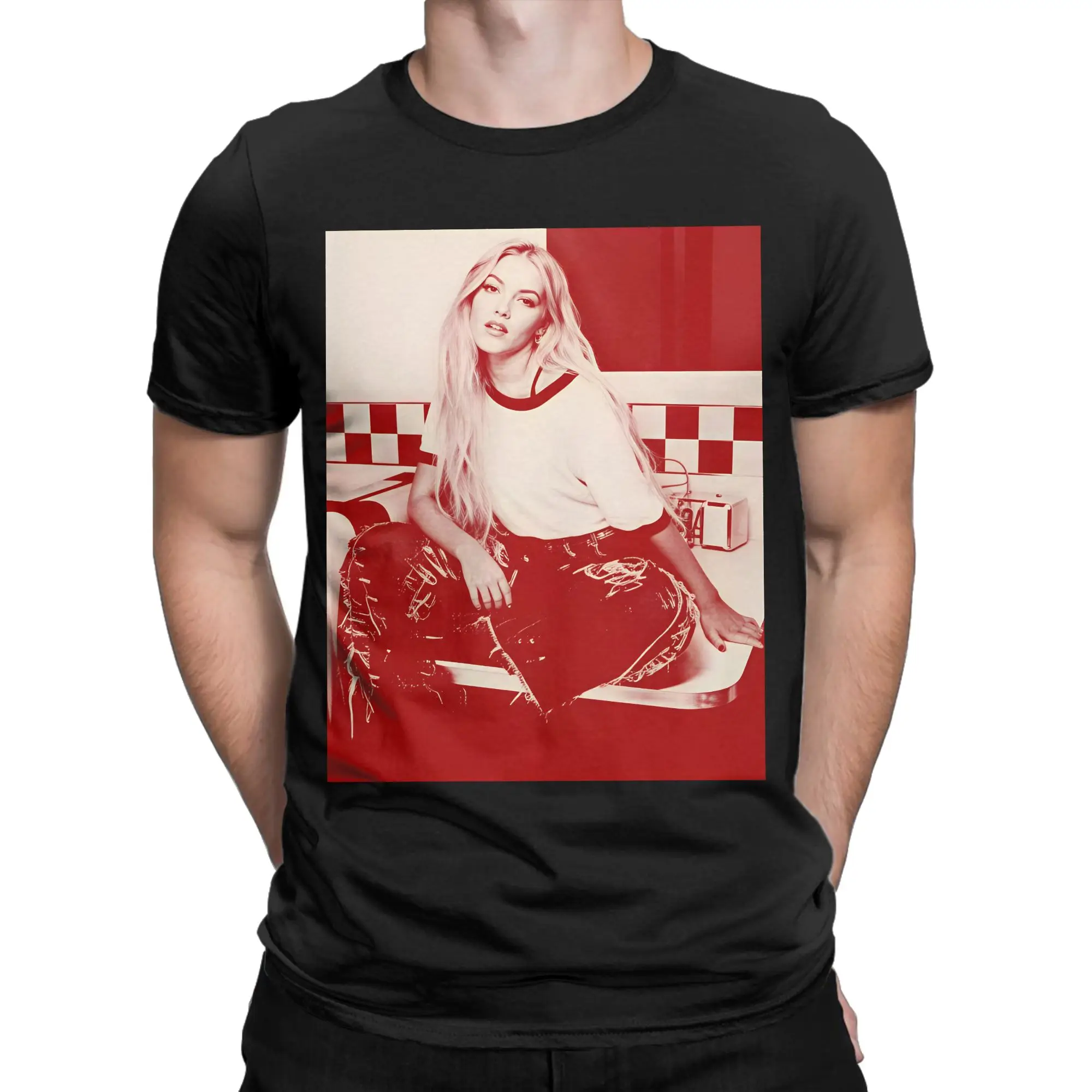 Bad Taste Photo Freya Skye T Shirt Summer  100 Cotton T Shirts For Couple Harajuku Design Short-Sleeve Y2K Funny Top Tees