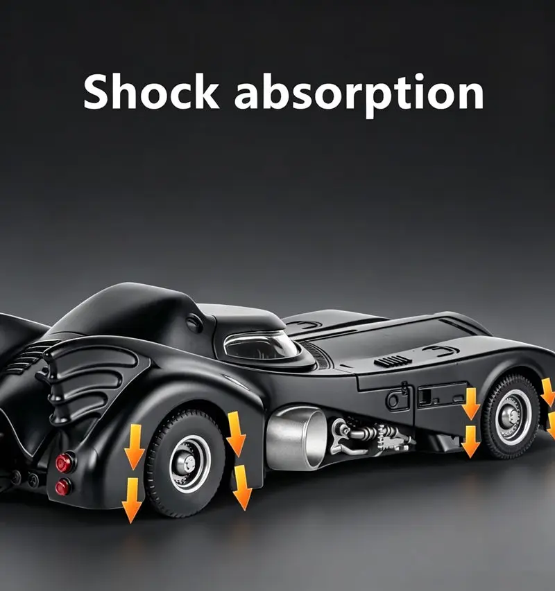 1/24 klassische Film Auto Legierung Batmobil Bat Sport Auto Modell Diecast Metall Spielzeug Racing Auto Modell Sound Licht Simulation Kinder Geschenke – Detail 4