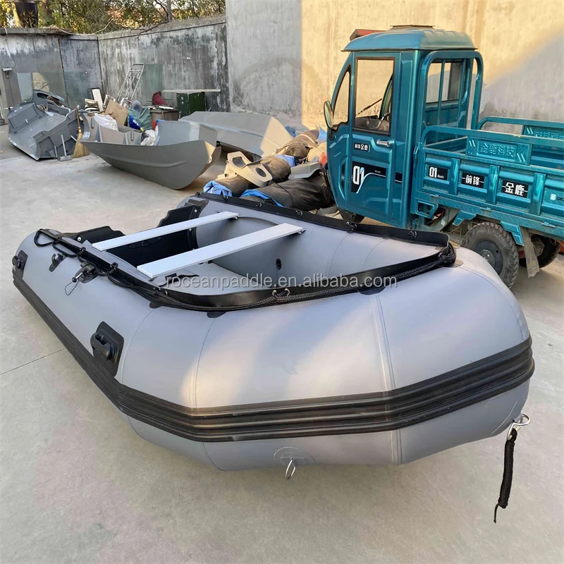 

CE Factory High Quality Thickened PVC Full Inflatable Speed Boat With PVC Hypalon Tube Air Deck Floor 3m 3.3m