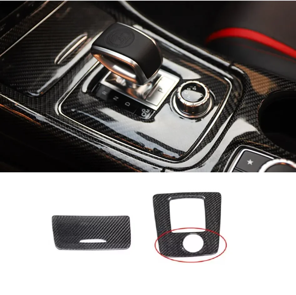 garniture-de-panneau-de-boite-de-vitesses-de-voiture-en-fiber-de-carbone-seche-adaptee-a-la-mercedes-benz-a45-cla45-gla45-amg-2016-–-2018