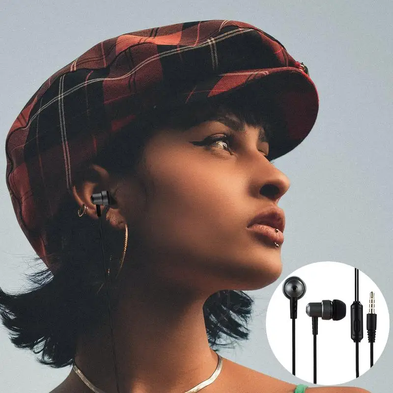 3.5Mm Directe Plug-In Bedrade Earphonein-Earheadset Oproep Beantwoorden En Beëindigen Knop Ontwerp Hot Koop Groothandel