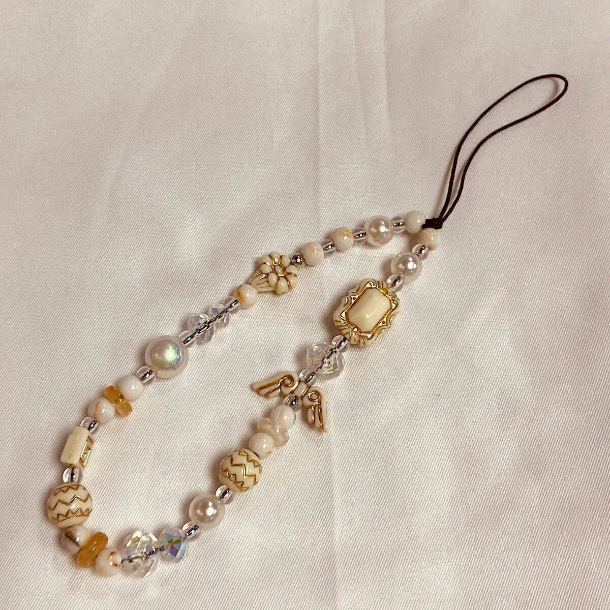 

Ins милый летний ремешок для телефона, прочный детский ремешок на запястье, цепочка для ПЗС-камеры, бриллиантовый кулон, брелок