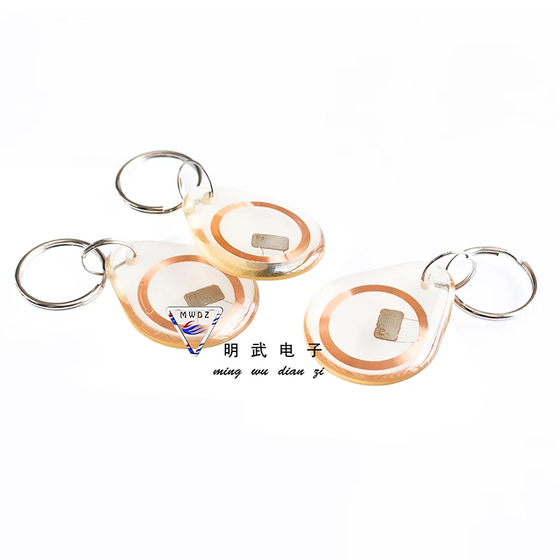 Crystal IC special-shaped Card S50 Chip Transparent Keychain Card NFC Tag Keychain Card
