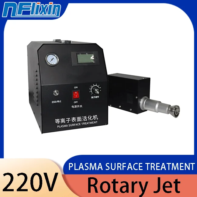 Plasma surface treatment machine, low temperature flame activation, plastic metal dispensing spray printing to improve adhesion