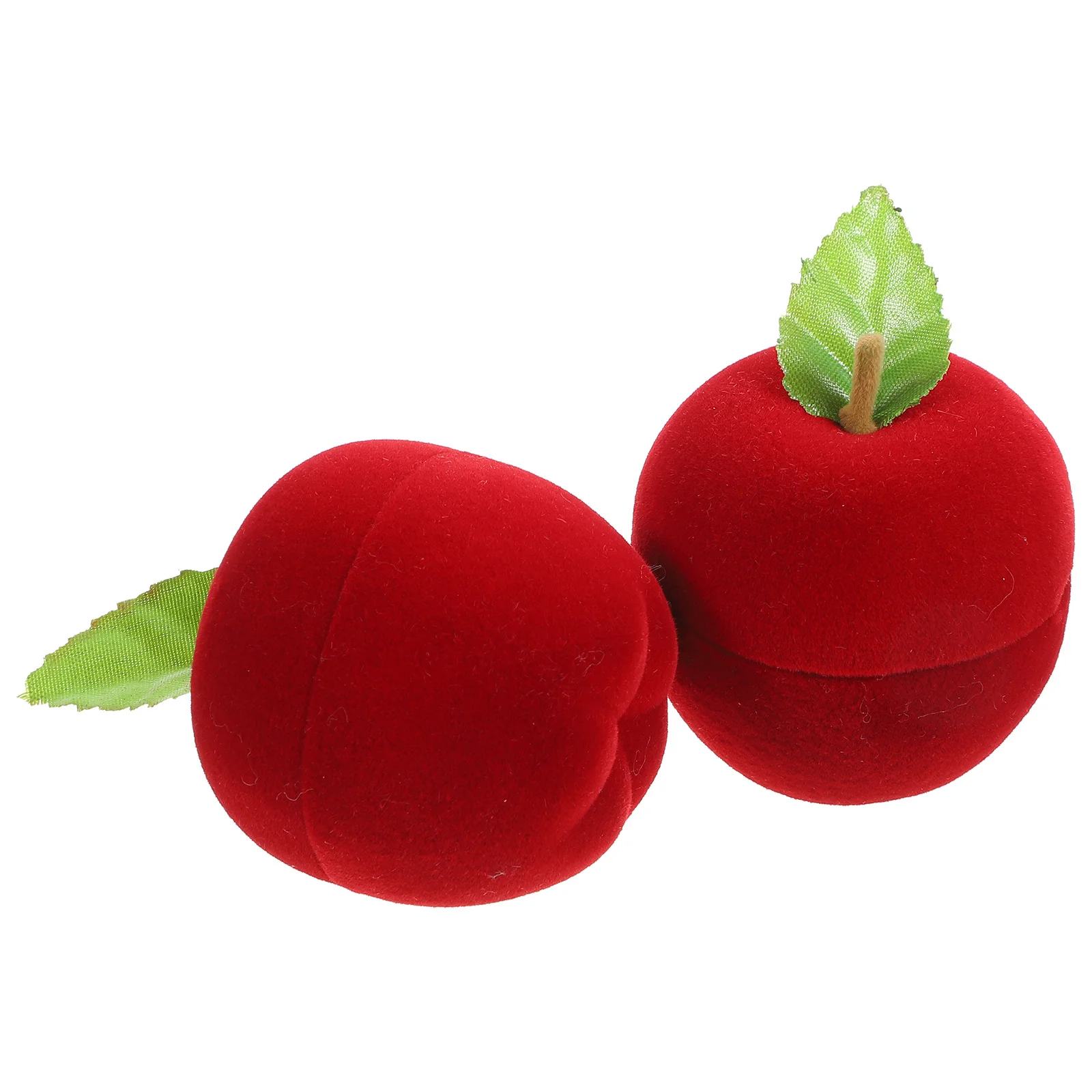 2 قطعة صندوق تغليف الهدايا صندوق مجوهرات الأزياء بسيط عملي دائم حلقة تخزين المحمولة للنساء شكل علبة مجوهرات