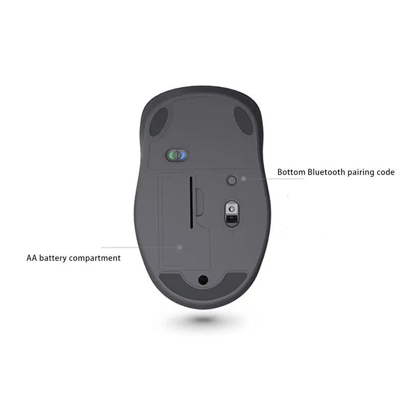 Mouse Lenovo Xiaoxin M1 Three levels of DPI Silent Wireless Mouse Wireless Mouse Office Mouse Dual-mode silent wireless mouse
