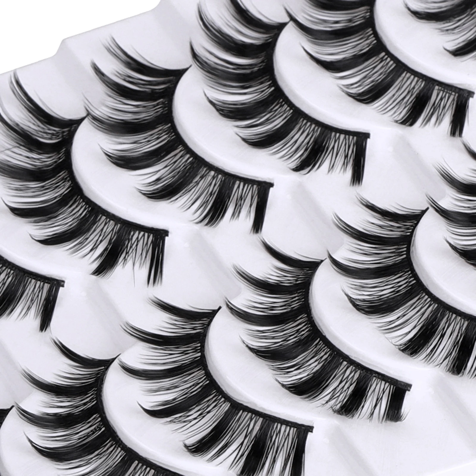 블랙 시뮬레이션 가짜 속눈썹 멀티 스타일 풍성한 자연스러운 속눈썹 미용 눈 코스프레 DIY 메이크업용