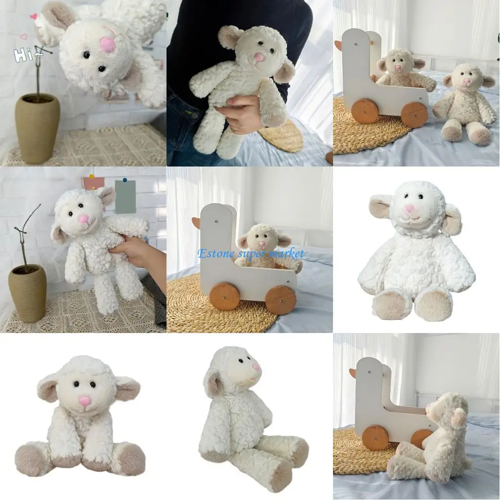 090B peluche mouton PP coton rempli poupée en peluche oreiller en peluche Animal compagnon câlin pour adultes enfants cadeau