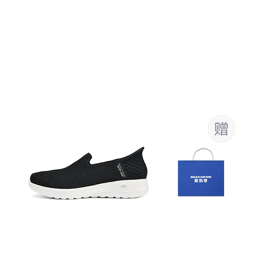 Skechers Abrasion Resistant Breathable Low top Walking Shoes Women's Black White 124641-BKW