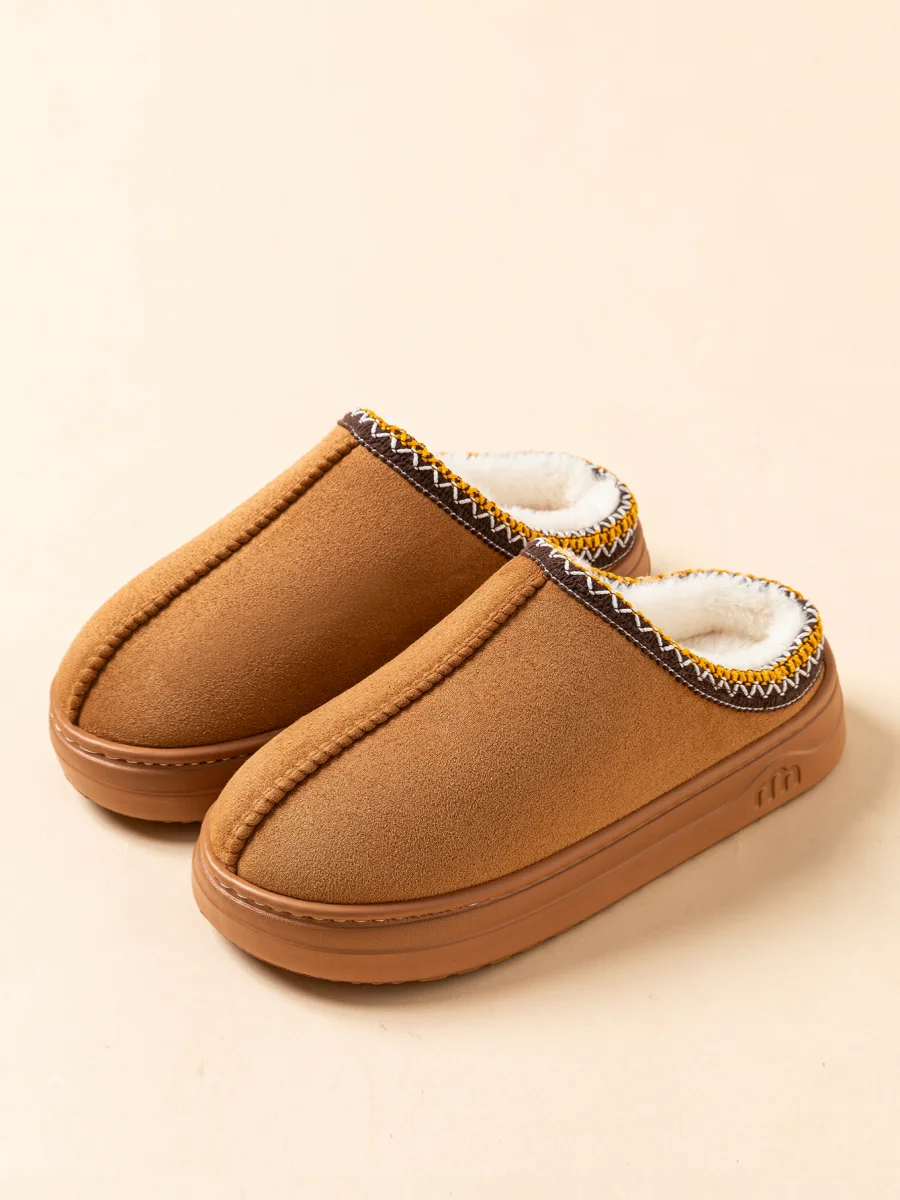 Pantofola da donna invernale moda pelliccia sfocata antiscivolo suola morbida esterno interno caldo comfort uomo tempo libero peluche scarpe da casa coppia