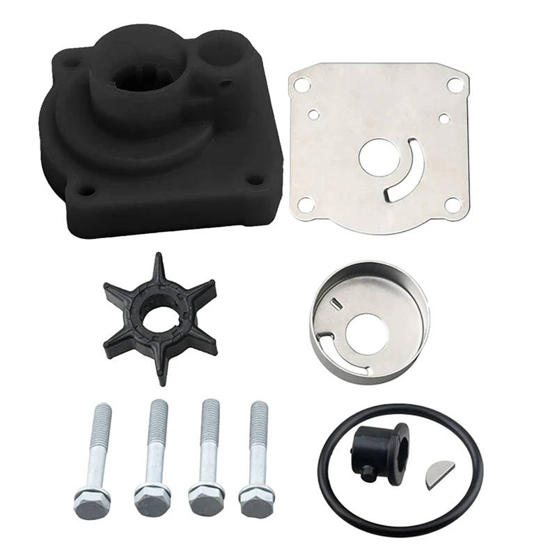 2X 61N-W0078 Water Pump Impeller Repair Kit Fit for Yamaha Impeller Outboards 2/4 Stroke 25Hp