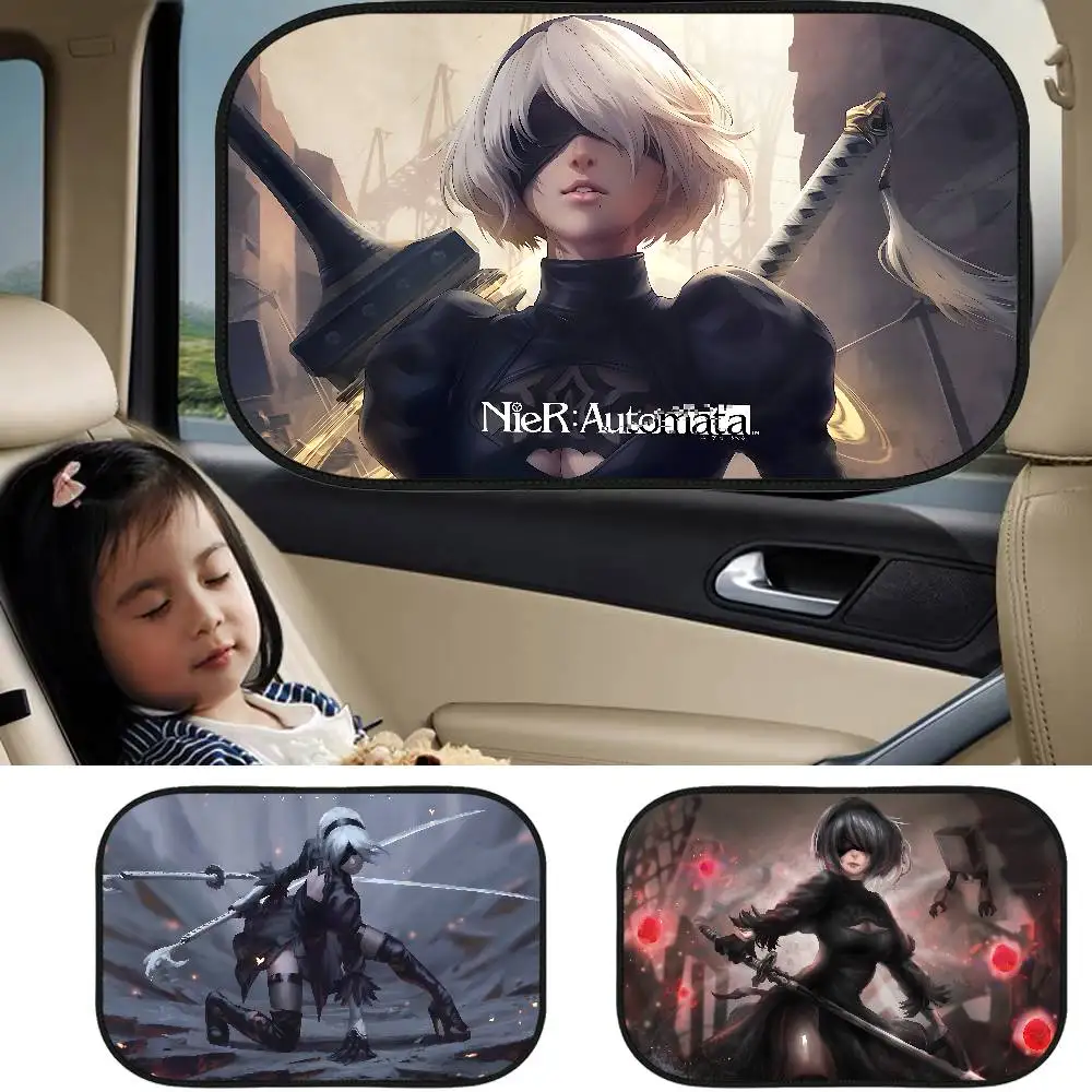 

N-NieR Car Electrostatic Film Side Window Sunshades Windshield Auto Window Sunshade Cover For Children Baby