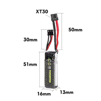 2PCS FLYWOO 420mAh 8.7V 2S 80C    HV  Explorer Lipo Battery for tiny quad XT30