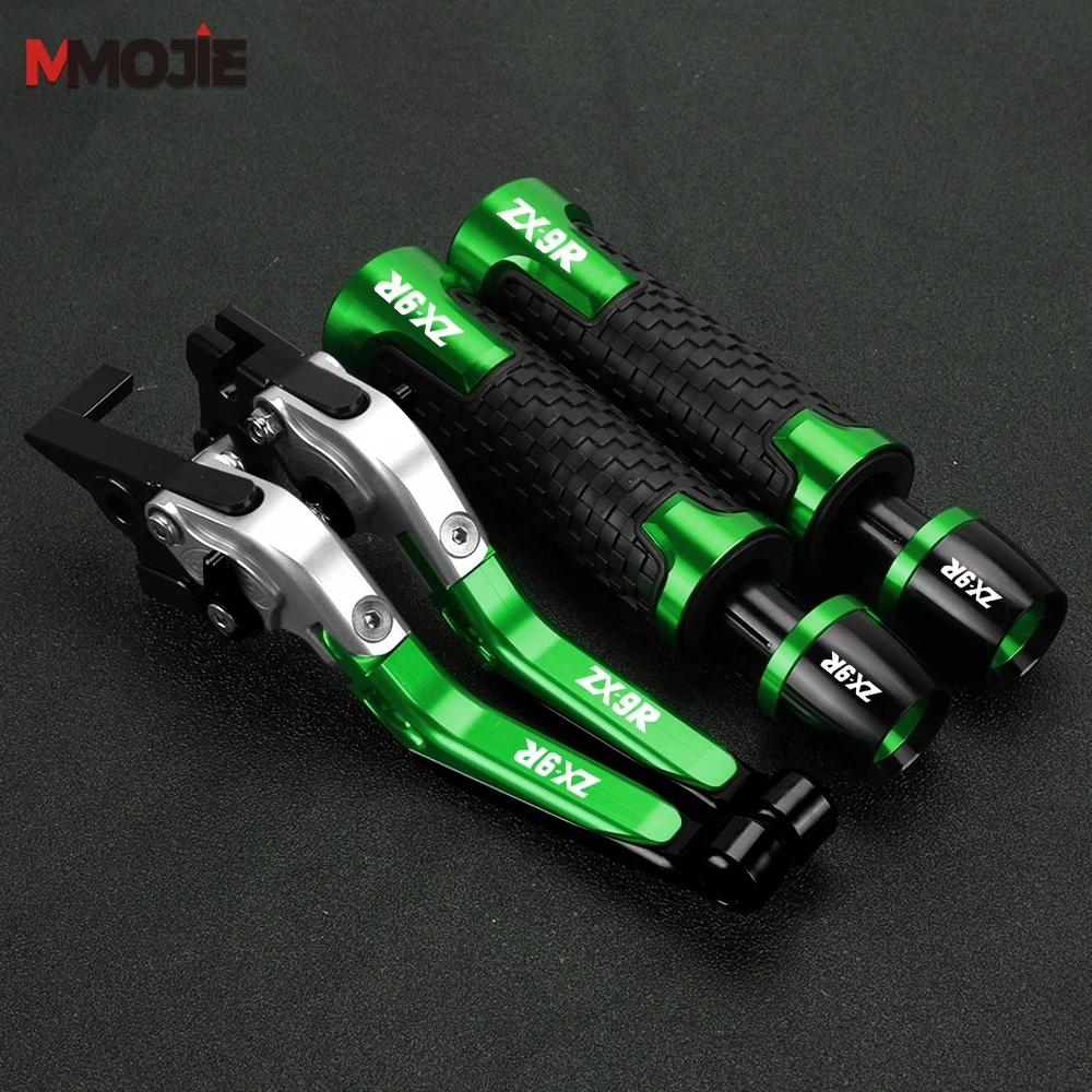 

ZX 9R мотоциклетные ручки 7/8 дюйма 22 мм, концы ручек для Kawasaki ZX9R ZX-9R 2000 2001 2002-2003, складные рычаги тормозной муфты