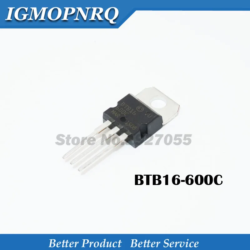 5 stücke BTB16-600CW zu-220 16 a 600 V bidirektion aler Thyristor neu