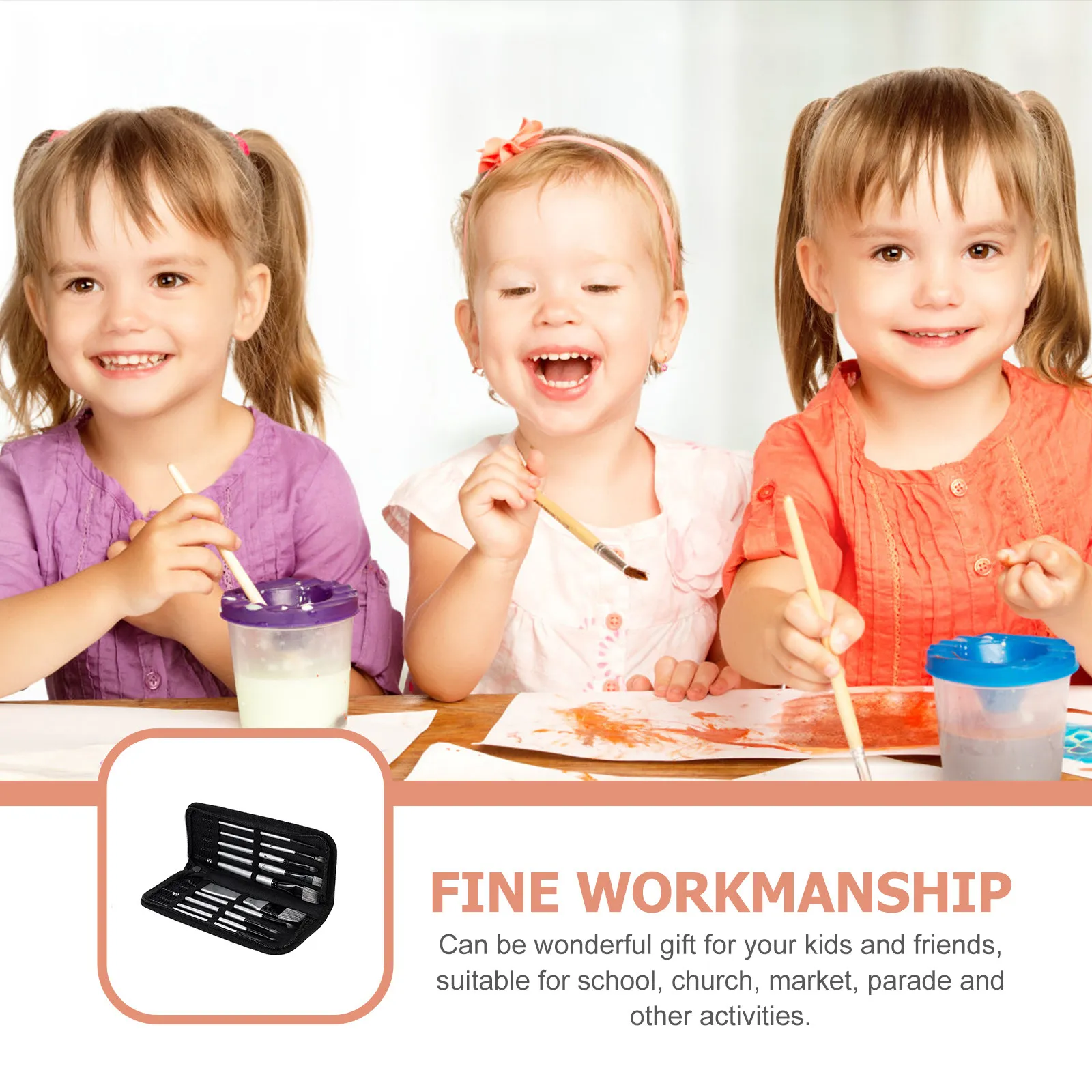 

Набор кистей для акварели и масляной живописи: мягкий ворс, для тонких деталей и рисования больших площадей, портативные художественные кисти для студентов