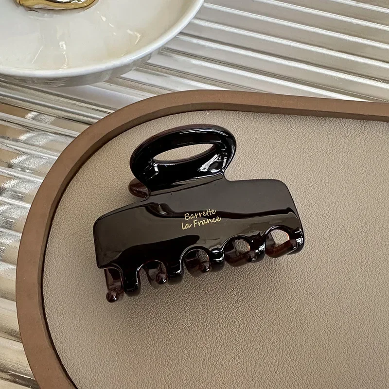 مشبك شعر من ألياف الأسيتات بطول 5.5 سم، مشبك شعر أحمر، مناسب للفتيات والنساء كإكسسوار للشعر، طراز كوري جديد