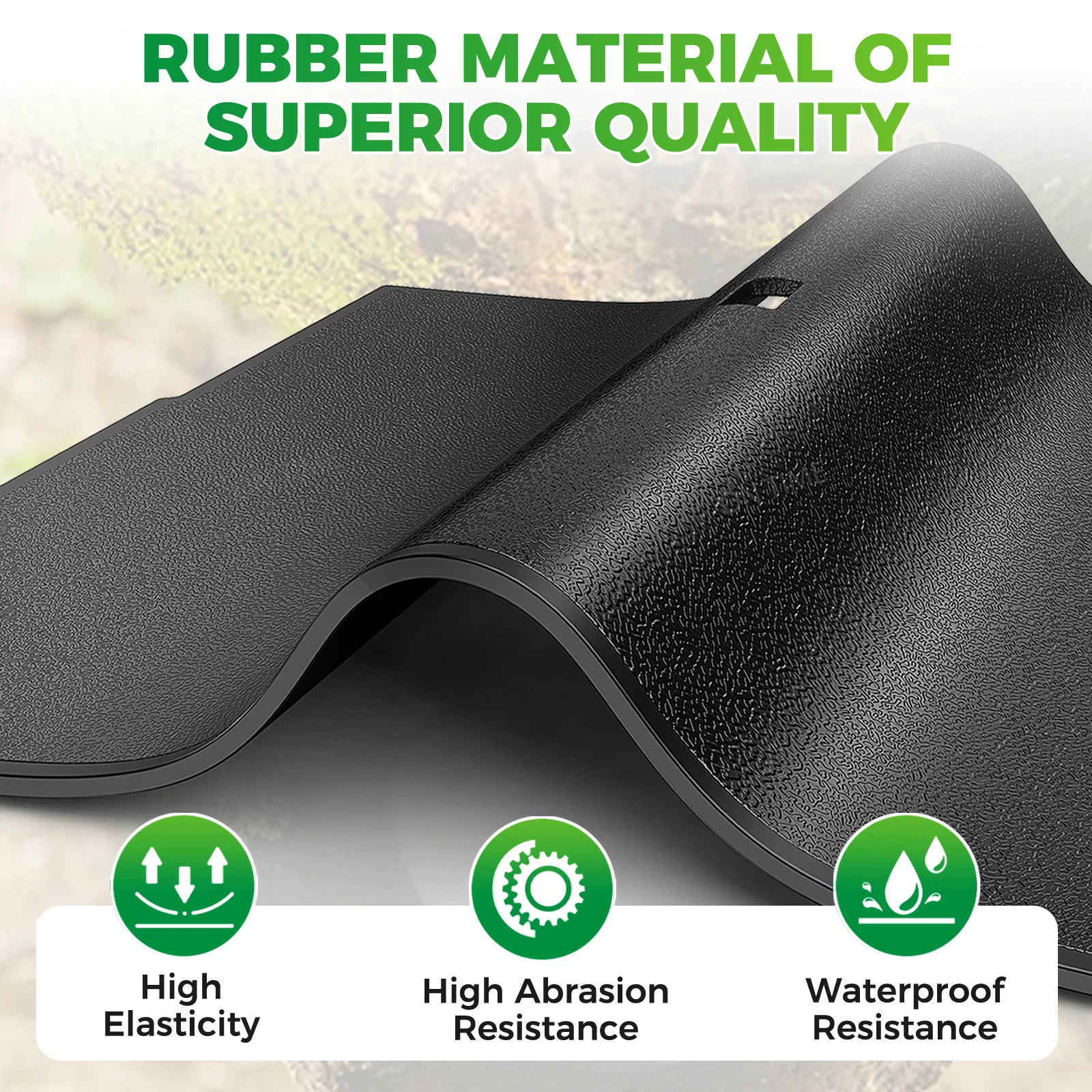 골프 카트 고무 바닥 매트, 클럽 카 DS 1982-UP #1015032 101503202