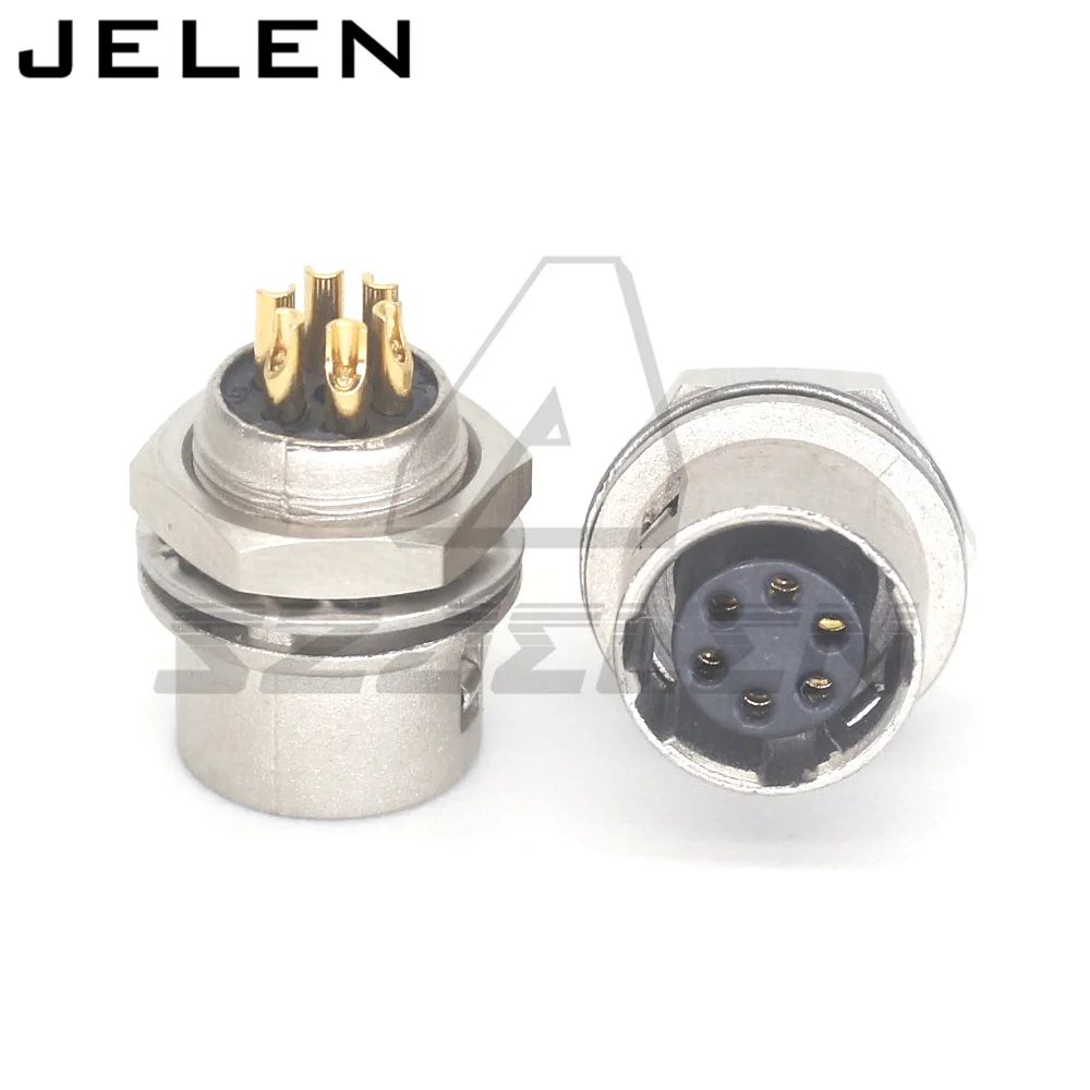 Hirose 6-pin plug socket HR10A-7P-6P HR10A-7R-6S connector, mapping equipment electronic equipment power cord