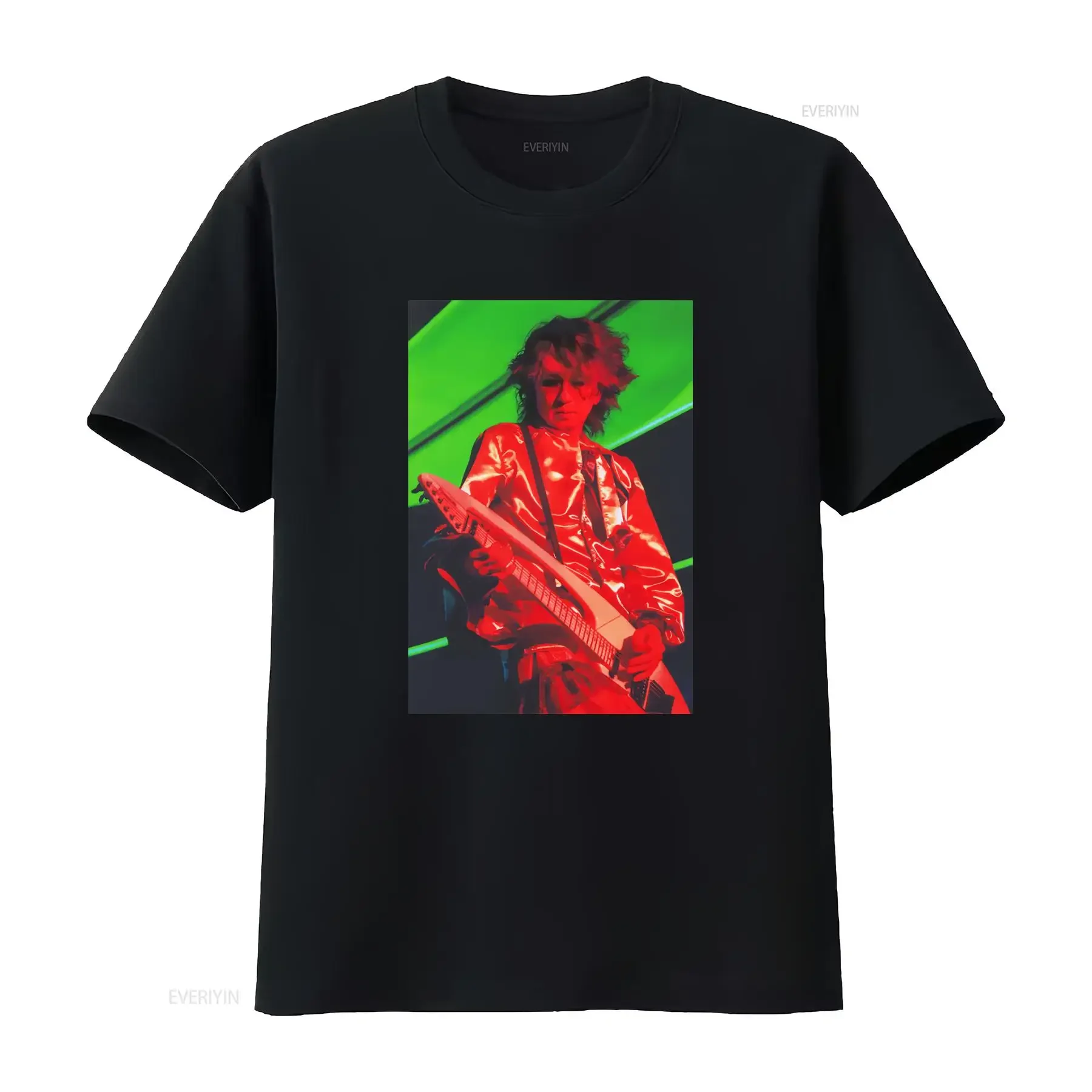 Buck Tick Amplifier Imai Hisashi Rock Band Style T Shirt for Men vintage Washed Top For Everyday Wear Stylish Soft Breathable