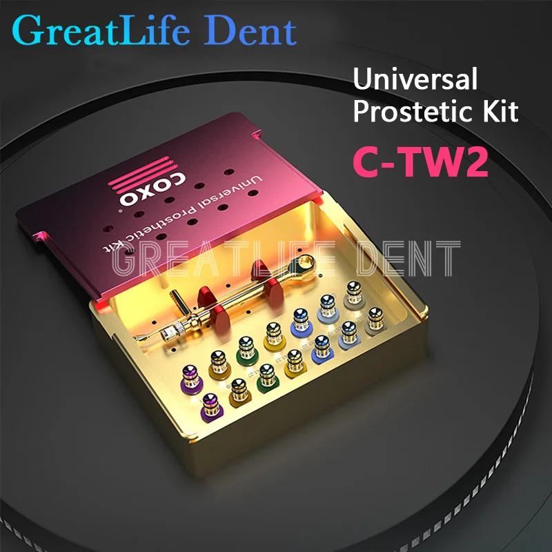 GreatLife Dent COXO C-TW2 Universal Prosthetic Kit Dental Implant System Torque 70N.cm Dentistry Implant Dental Oral Surgery Kit