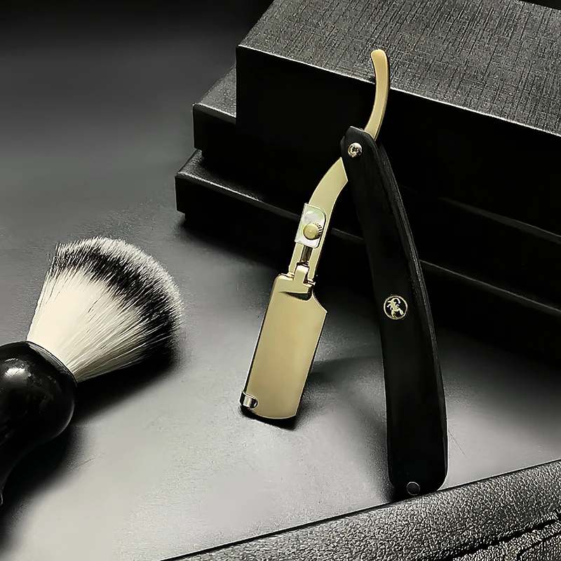 كبار المهنية الحلاق شفرات الحلاقة الخشبية دليل صالون حلاقة أدوات إزالة الرجال اللحية الحلاقة حامل سكاكين