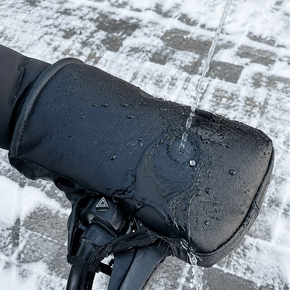 1 Pair Winter Warm/Thickened Handlebar Covers for Electric Bikes Motorcycles/Bicycles Windproof/Water Resistant Hand Covers