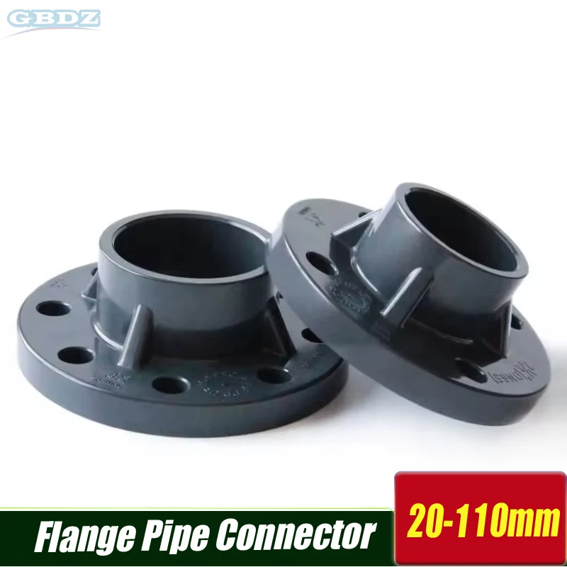 1-10Pcs Hi-Quality UPVC 20 25 32 40-110mm Flange Pipe Connector PVC Adapter Hardware Fittings Tube Parts Slip Socket Flanges