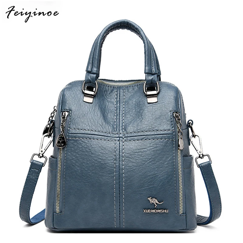 2024 neue Mode hochwertige Leder handtasche Frauen Umhängetaschen Multifunktion reise Luxus Geldbörsen Cross body weibliche Handtasche