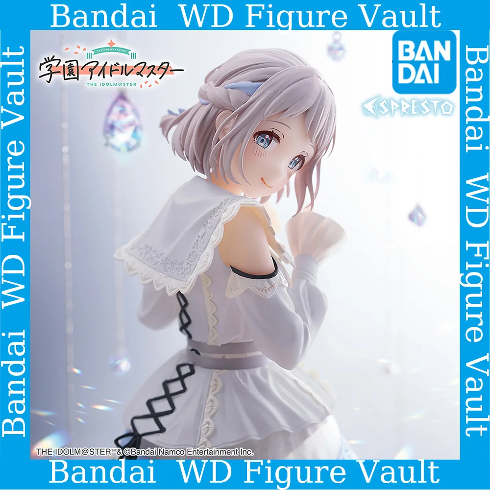 

In stock Bandai BANPRESTO THEiDOLM STER Gakuen Idol Master ESPRESTO-Refined white-Katsuragi Lilya 22CM Figure Model Toy Gift