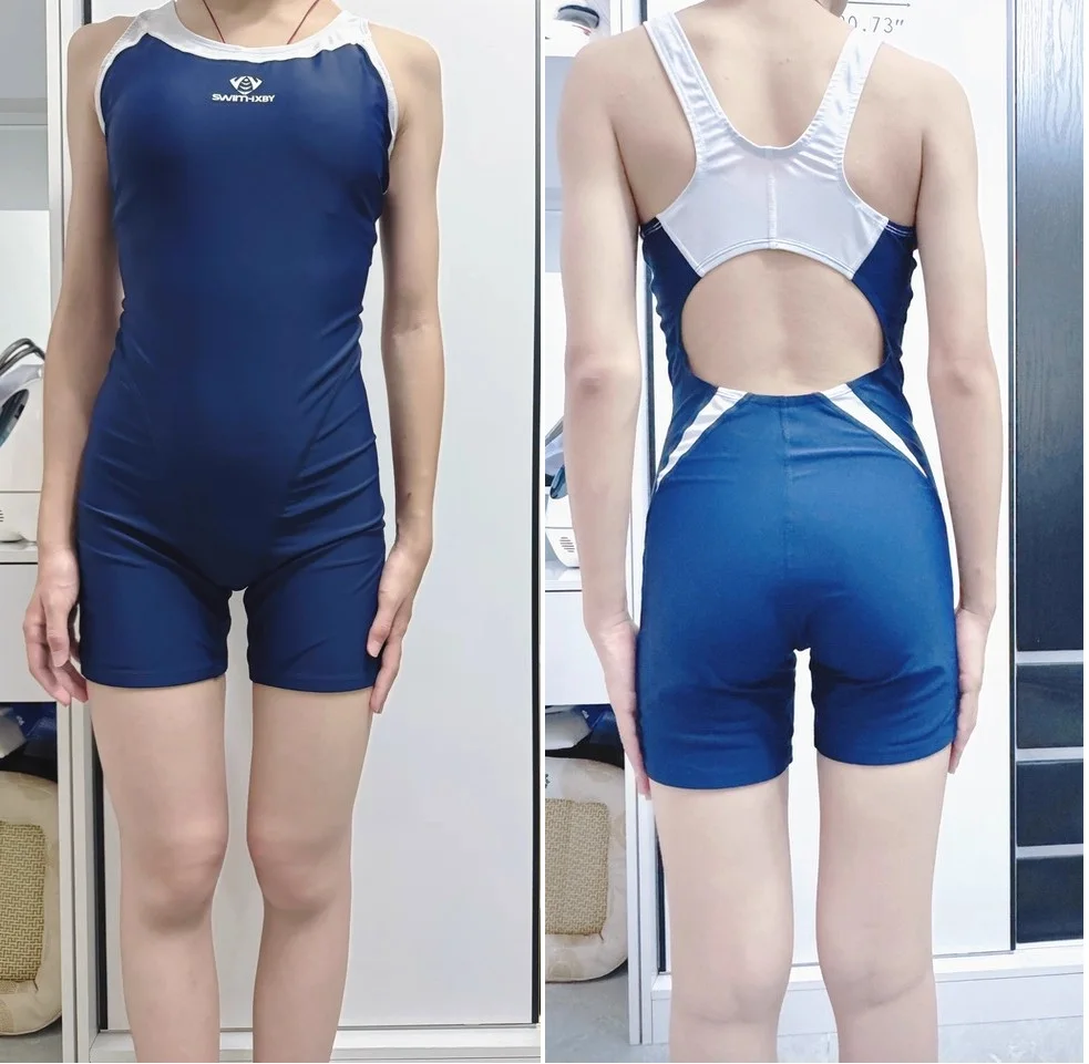 Women Swimwear High Quality Professional Training Competition Waterproof Quick Dry One Piece Swimsuit Girl Bathing Suit