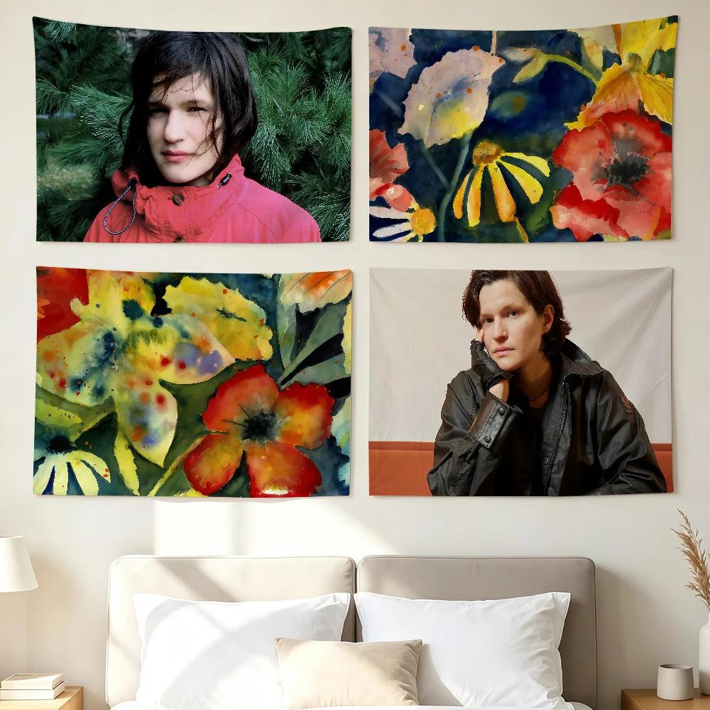 Singer A-adrianne Lenker Double Infinity Flag Wall Decorations Home Decor Suitable For Living Rooms Bedrooms Dormitories Parties