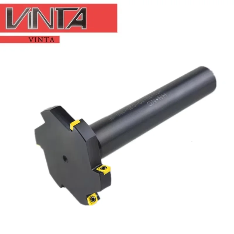 

HTS Фреза с ЧПУ с тремя циферблатами и Т-образной канавкой HTS-20-10-C14-120-2T Держатель стержня Боковая фреза толщиной 10 мм Дисковые ступенчатые вставки