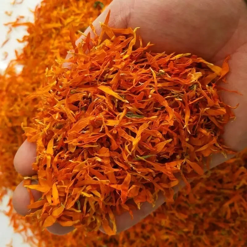 Top Natural Dried Calendula Flower Petal Yellow Marigold Petal Bath Whitening Beauty Soap Candle Making Homemade Room Fragrance