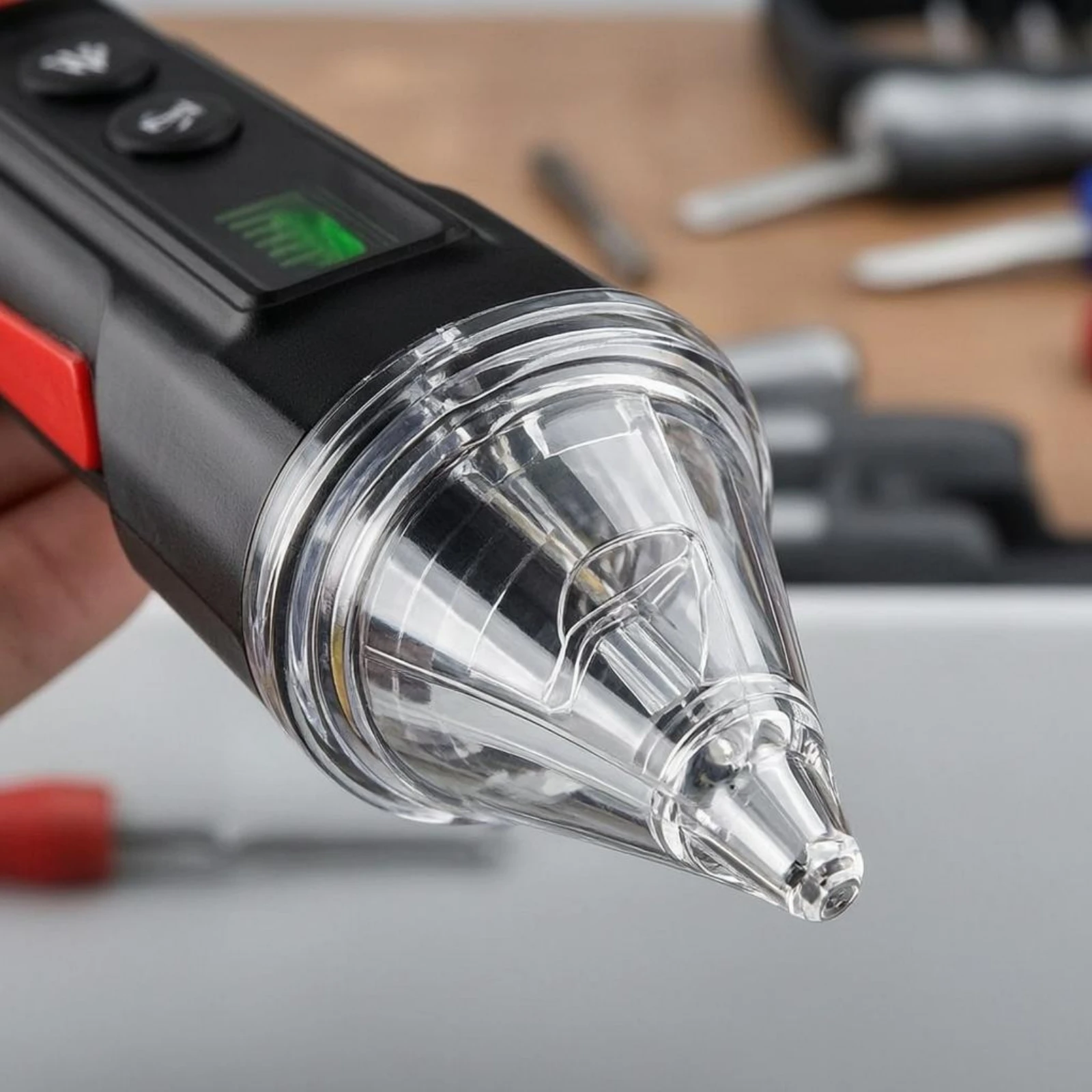 Non-Non-Touch Voltage Tester Side Clip Non-Non-Touch Voltage Tester Circuit Break-Point Tester Three Buttons for Technicians