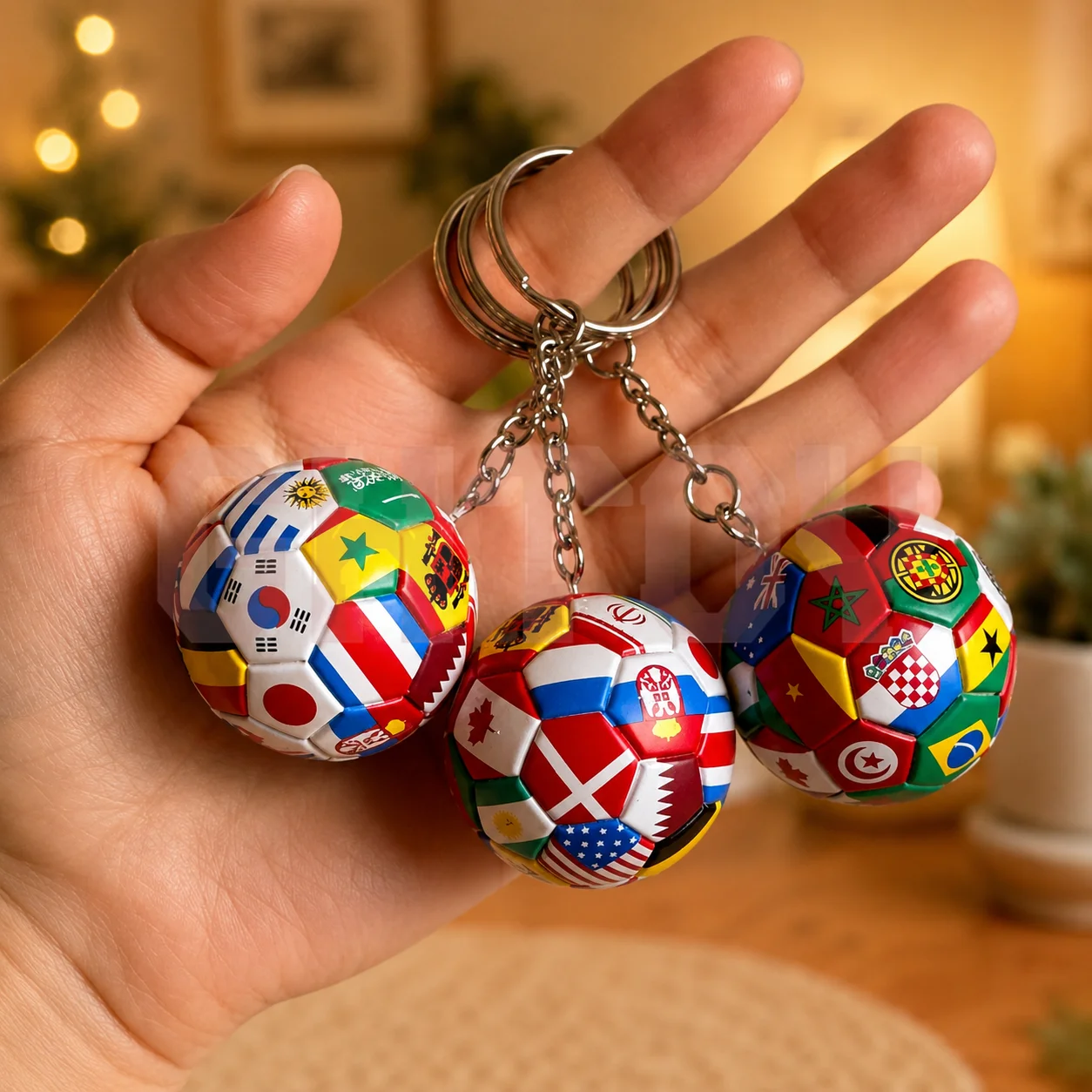2026 FIFA Football Keychain Soccer Fan Souvenir Acrylic Pendant Key Ring Bag Charm Collectible Gift Tournament Memorabilia