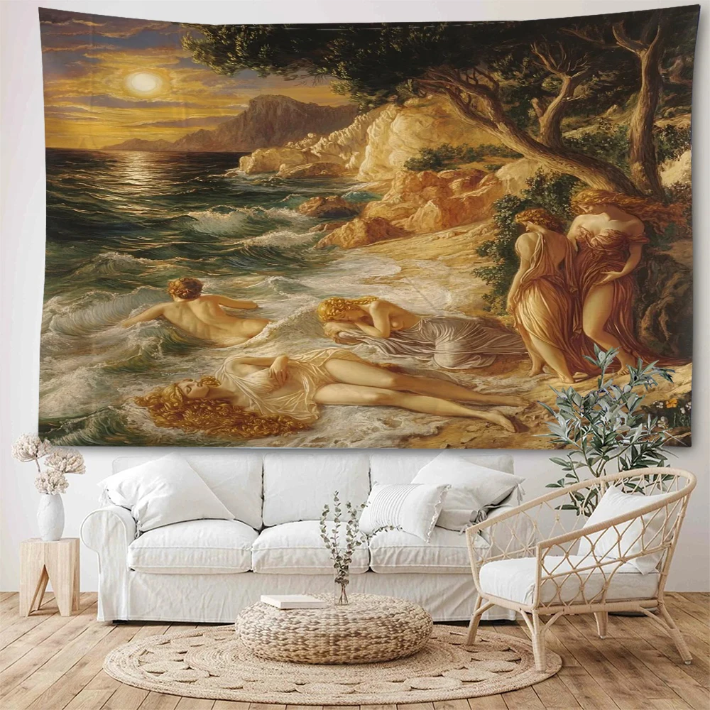 

Famous medieval European masters, classic figures, oil paintings, decorative tapestries, home living rooms, bedroom decorations
