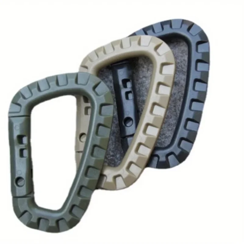 8/4/1Pcs Tactical Backpack Buckle Fast Tactical Carabiner Plastic Hook D Shape Mosqueton EDC Gear For Outdoor Camping