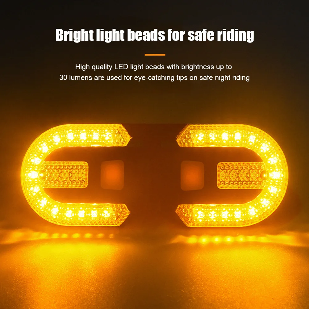 Bicycle tail light high brightness road bicycle light wireless remote control turn signal mountain bike usb rear tail light