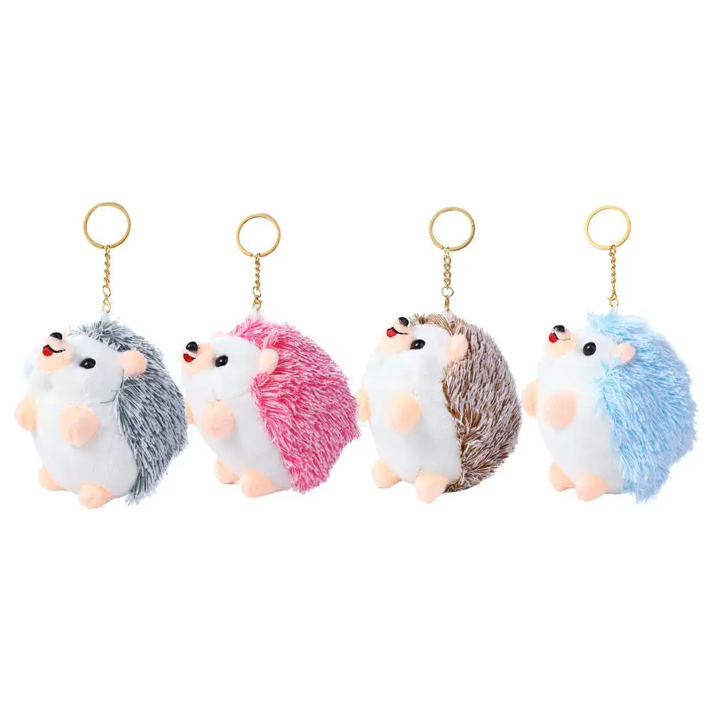 Mignon dessin animé sac pendentif ornement Animal hérisson Animal en peluche jouet en peluche porte-clés jouets en peluche poupées en peluche