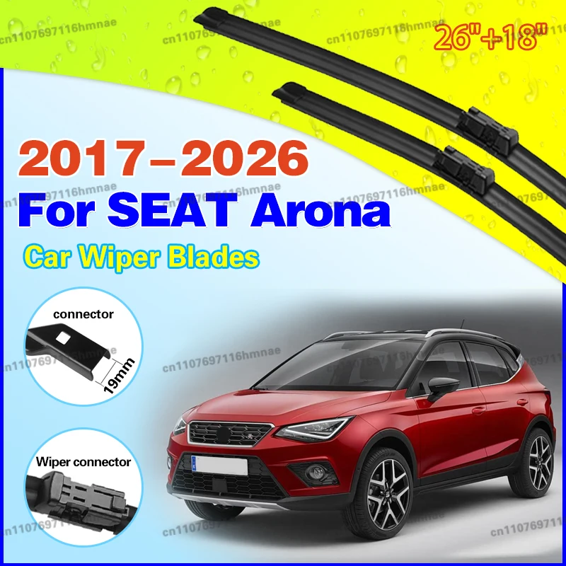 

Wiper Front Wiper Blades For SEAT Arona 2017-2026 2018 2019 2020 2021 2022 2023 2024 Windshield Windscreen Front Window 26"+18"