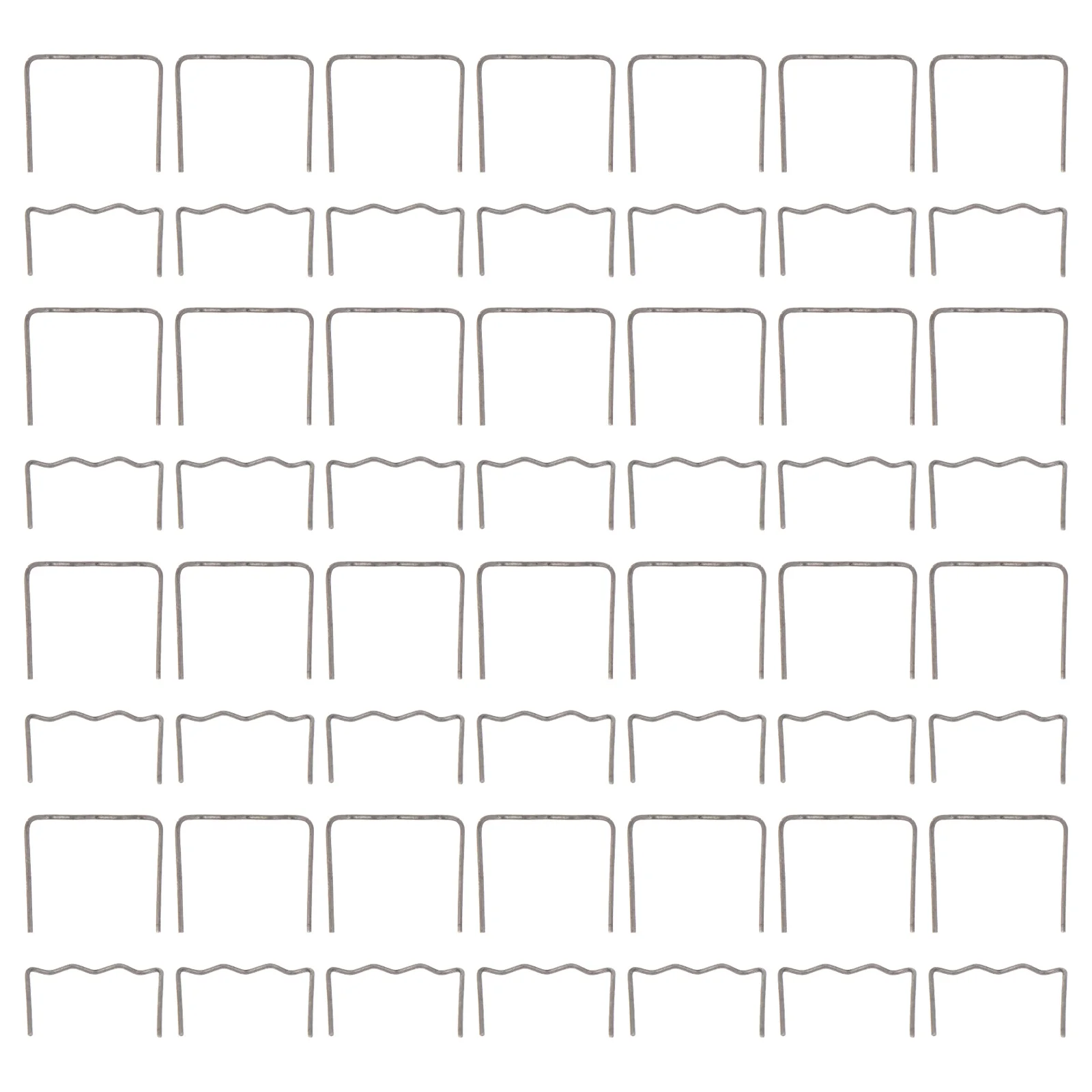 500 Stück Schweißstäbe für Autoreparatur, Wellenstäbe aus Metall, Vorgeschnittene Heißklammer-Reparaturwerkzeuge für ABS, PVC, Nylon, Kunststoff-Rissreparatur