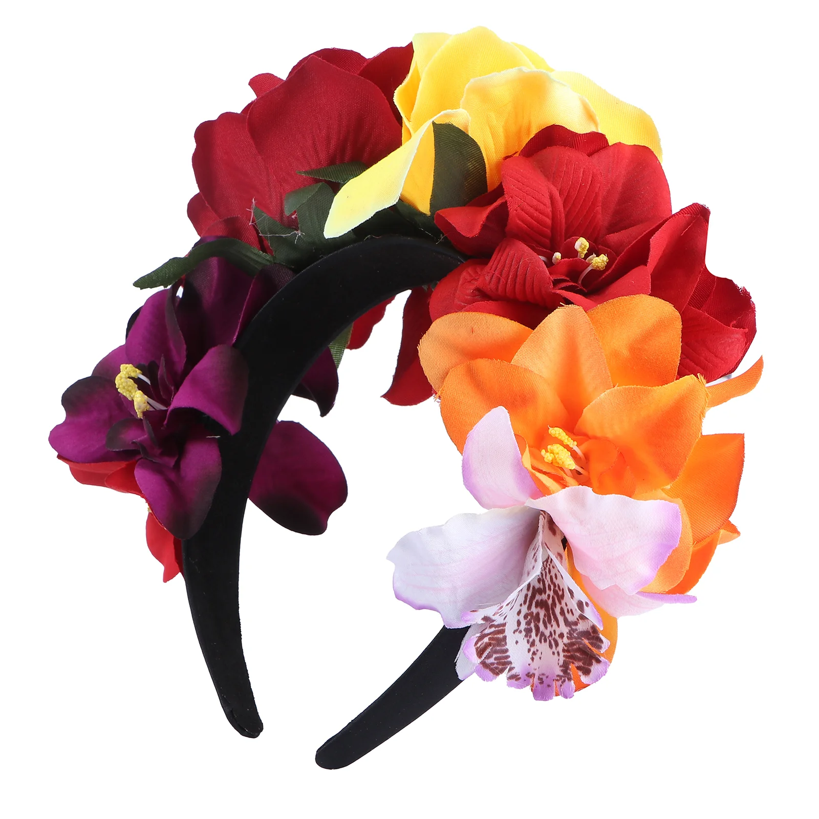 

Party Hair Bands Wedding Wreath Hoop Halloween Headband Flower Rose Women's Miss