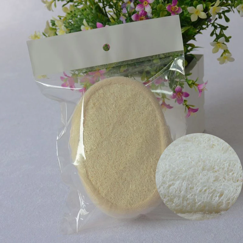 Natural Loofah Bath Sponge Luffa Loofa Bath Shower Wash Body Pot Pads Scrubber Tool Bath Ball Towel  Soft Fresh Massage Brush