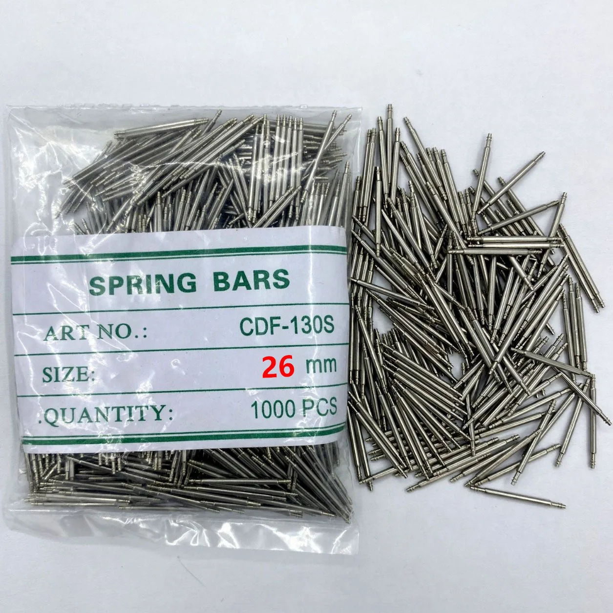 Watch Spring Bar Tool Watch Accessories For Watch Shop Spring Needle 1.3mm 1.5mm  1.8mm Thick 1000pcs 26mm