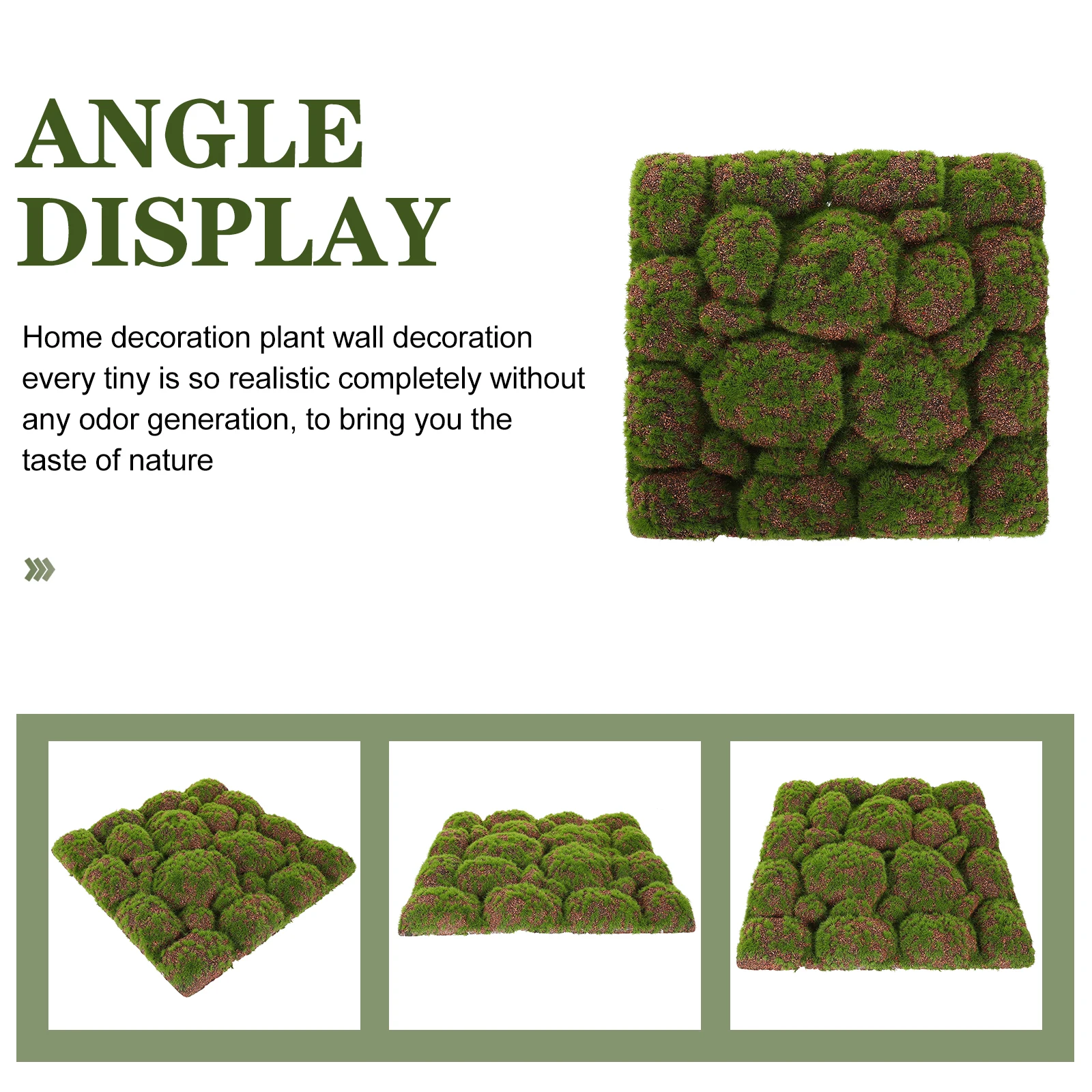 

Simulation Moss Board Artificial Green Plant Decor Indoor DIY Crafts High Degree Easy Care Wall Decoration Home nament